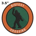 thumbnail image 2 of Bigfoot Crossing 3.5" Iron On Or Sew On Embroidered Fabric Badge Patch Unexplained Mysteries Iconic Series, 2 of 2
