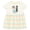 Natural with Stripes, variant on Inktastic I'm One- Cute Llama First Birthday Girls Baby Dress