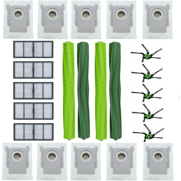 22 Pack Replacement Parts For iRobot Roomba s9 (9150) s9  s9 Plus (9550) S Series Wi-Fi Connected Robot Vacuum Cleaner, 2 Pairs Roller Brushes   5 HEPA Filters   5 Side Brushes   10 Dust Bags