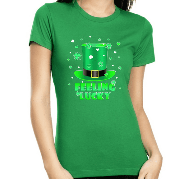 St Pattys Day Shirts For Women Feeling Lucky St Patricks Day Shirts Women St Patricks Day Gifts Irish Shirt