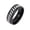 Black Silver, variant on 8mm Rotating Chain Ring for Men Women Stainless Steel Multicolor Statement Ring Band Finger Jewelry Silver Size 7
