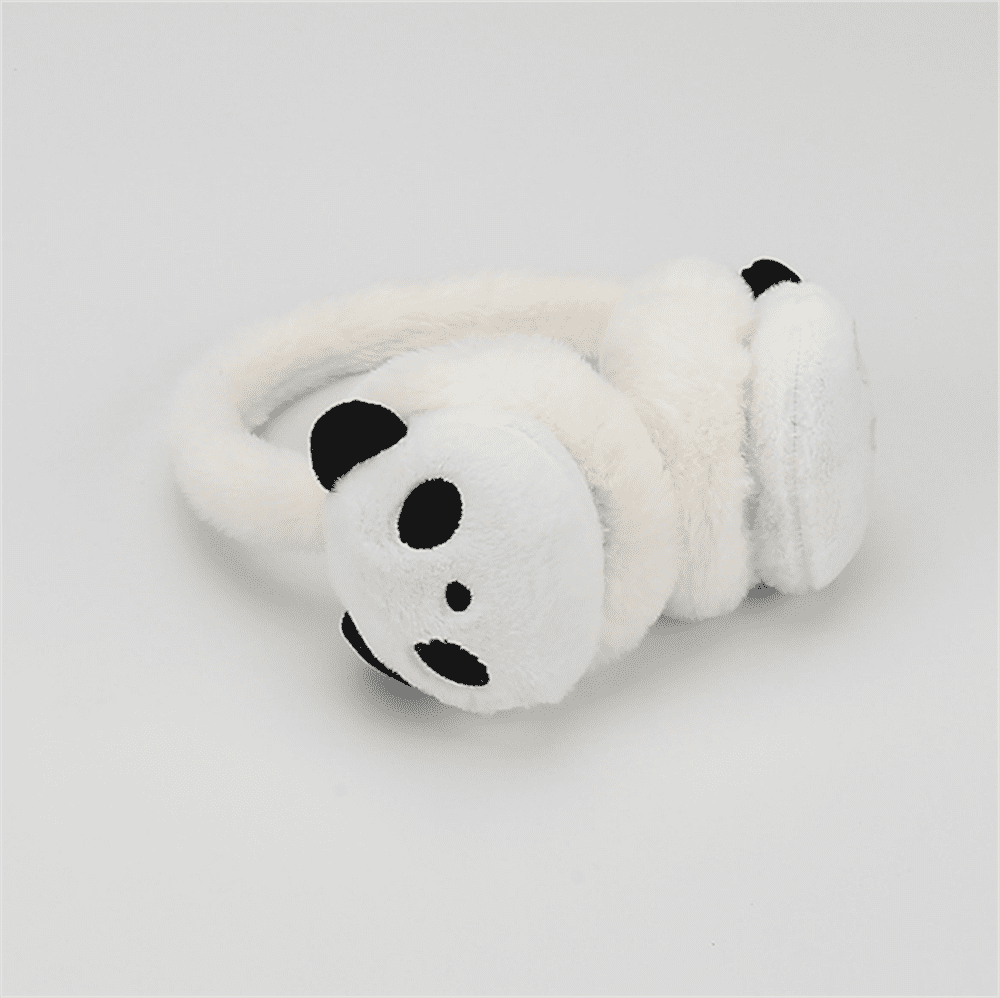 Cache-Oreilles Mignons Panda D'Hiver Chauds Pour Enfants Filles Garçons Chauffe-Oreilles Cache-Oreilles En Cachemire Doux Fausse Fourrure Cadeaux De Noël