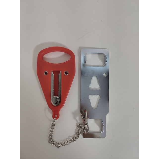 Cerradura de puerta portátil de doble cabezal Cerradura portátil Tope de puerta de hotel Tope de puerta superior