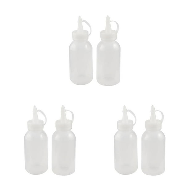 Ounissouiy 2pcs 100ML Squeezer Bottles Condiment Dispenser Gadget Squeezing Tip Home Sauce Barbecue Head Restaurant Kitchen Holders Holder Type1 NO1