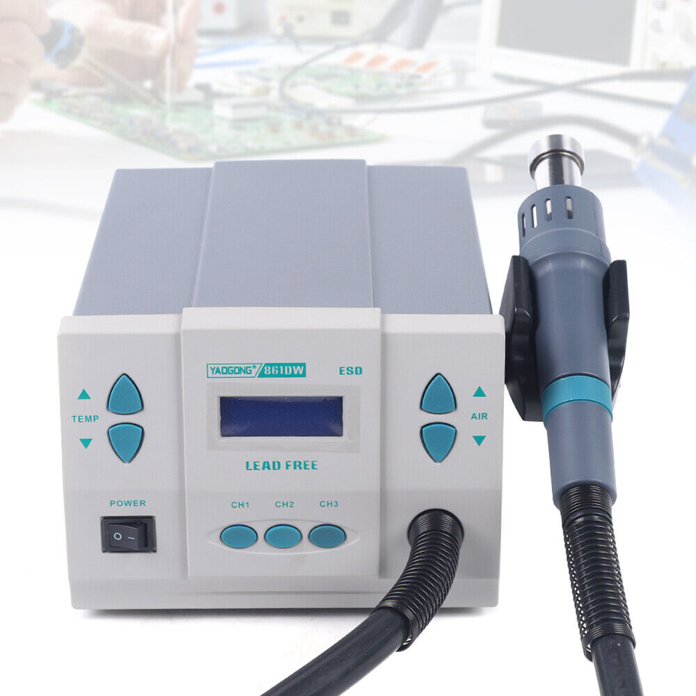861DW 1000W Hot Air Rework Station Soldering Heat Gun Digital Display Station