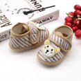 thumbnail image 4 of Lemetow Baby Cartoon Cotton Shoes Bear Pattern Stripes Casual Sneakers Newborn Soft Sole Toddler Shoes 0-18M, 4 of 5