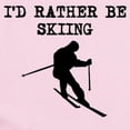 thumbnail image 2 of CafePress - Id Rather Be Skiing Body Suit - Baby Light Bodysuit, Size Newborn - 24 Months, 2 of 4
