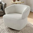 CozyHom Swivel Barrel Chair, Accent Lounge Sofa Chair with 360Degree