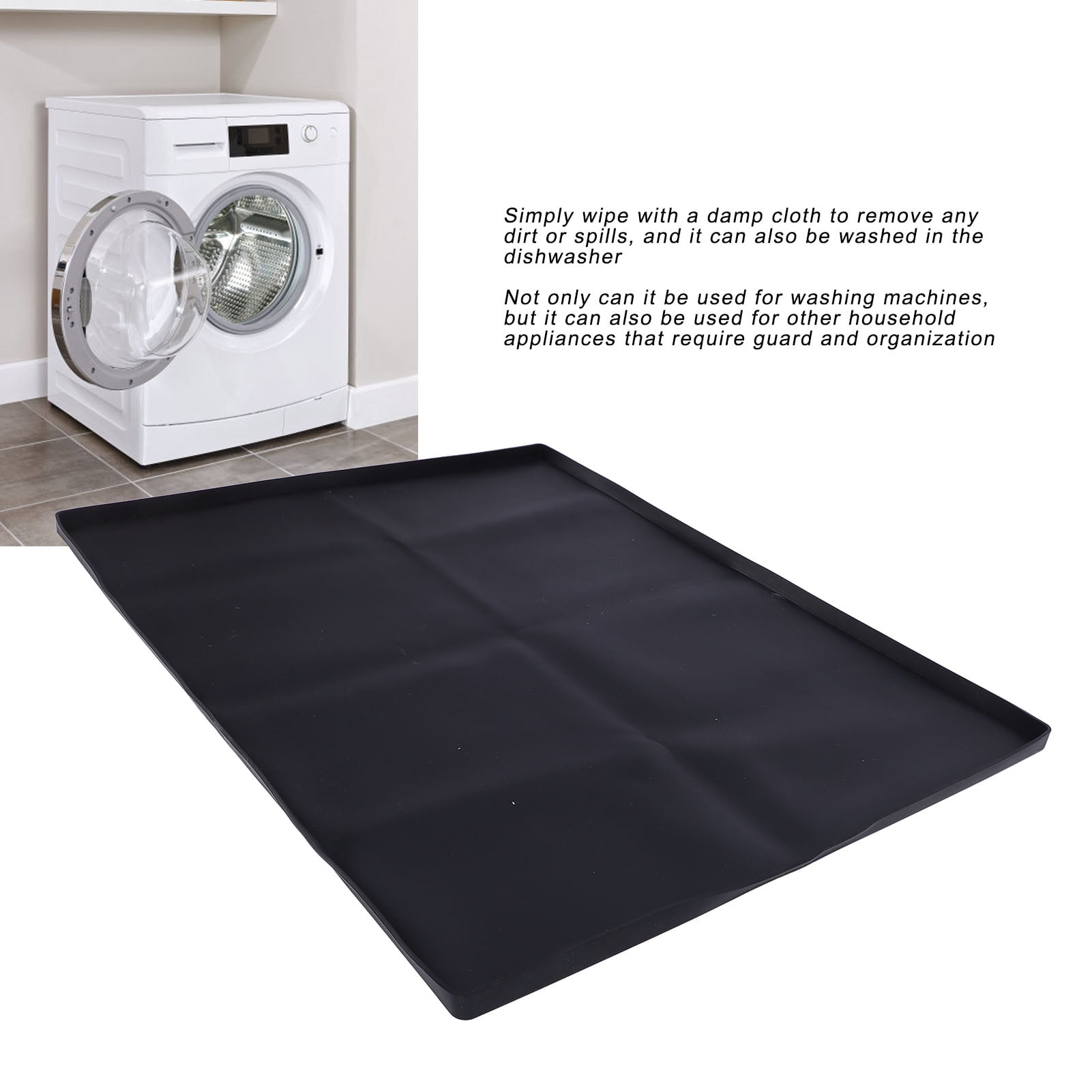 Washer Dryer Top Mat, 50x60cm Washer Dryer Top Protector Silicone Dishwasher Safe Non Slip  For Laundry Room