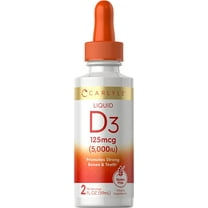 Liquid Vitamin D3 | 5000 IU | 2 oz | Vegetarian Formula | by Carlyle