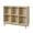 Light Oak, variant on 6-Cube Horizontal Storage Organizer Bookshelf, 40" Wide, Brown Finish