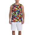 thumbnail image 4 of Gaeub Easter Eggs2 Men's Mesh Basketball Jersey, Quick-Drying Sleeveless Top S-4XL, Loose Muscle Tank Top -X-Large, 4 of 9