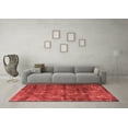 thumbnail image 3 of Ahgly Company Indoor Round Oriental Red Industrial Area Rugs, 3' Round, 3 of 4