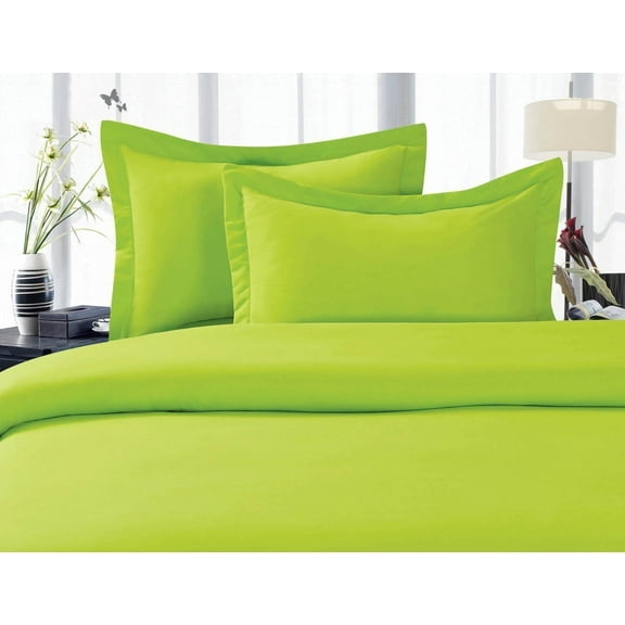 1800 Series Wrinkle 5-Piece Bed Sheet set, Deep Pocket - Split King Lime