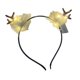 thumbnail image 3 of Diadema con plumas y cuernos de ciervo iluminados, banda para el cabello para juegos de rol Luz cálida, 3 of 9