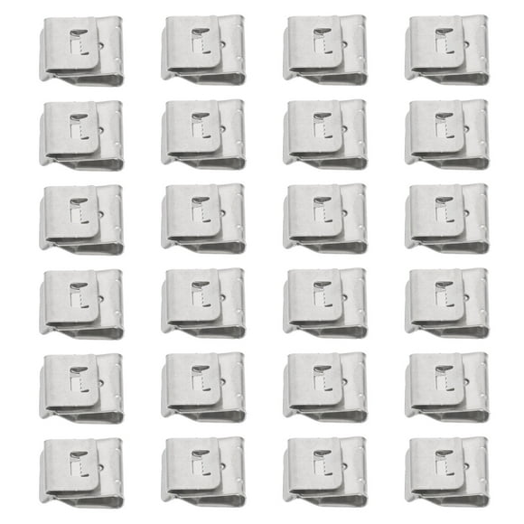 30 abrazaderas de acero inoxidable para cables de paneles solares.
