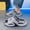 Gray Black, variant on Men'S Air Cushion Platform 2-In-1 Slides Summer Outdoor Cloud Sensation Beach Shoes Soft Sole Non-Slip Slippers