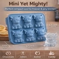 thumbnail image 6 of Mini Highland Cow Ice Cube Mold, 2027 New Adorable 3D Highland Cow Ice Cube Tray, 3D Highland Cow Shaped Silicone Ice Tray, Reusable Cow Ice Cube Mold for Whiskey, Cocktail & Dessert, 6 of 7