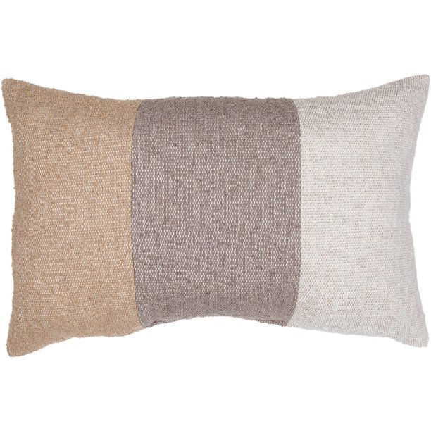 Better Homes & Gardens Colorblock Woven Oblong Decorative Pillow, 14" x 21", Natural
