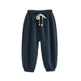 thumbnail image 3 of SGMVNU Boys Sweatpants 7-8 Years Boys Pants Size 8-9 Boys Casual Pants Elastic Waist Solid Color Drawstring Pants for Toddlers Kids Spring Summer Daily Wear Age 3 8 Years, 3 of 4