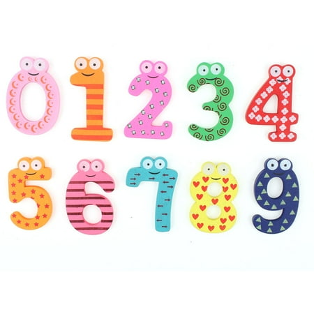 - 10 Pcs Magnetic Base Arabic Number Whiteboard Notepad Paper Fridge Refrigerator Magnets