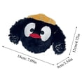 thumbnail image 2 of Moonsky Spiky Dog Toy Ball, Long-Lasting Elastic Plush Squeaky Ball for Interactive Toss and Catch, Boredom Relief for Pets, Black, 2 of 6