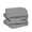 Gray, variant on LiteHaven 21 x 21 Inch Outdoor Chair Cushion Set of 4, Fade-Resistant and Water-Resistant Solution-Dyed Polyester Fabric Patio Chair Cushions with Straps for Outdoor/Indoor Dining Chairs,Navy Blue