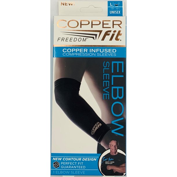 As Seen On Tv Copper Fit Freedom Elbow Support Compression Sleeve, Size