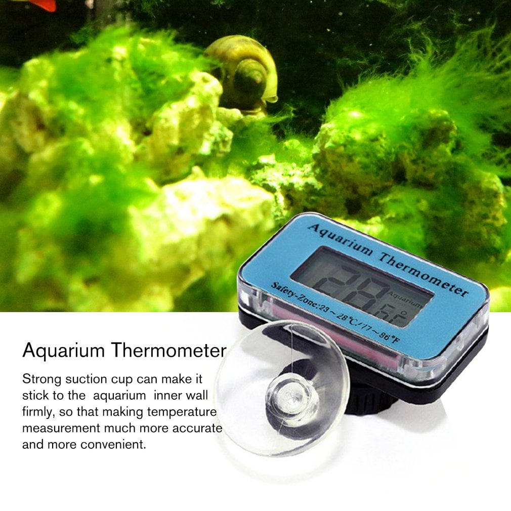 Waterproof Simple Small Submersible Aquarium LCD Digital Thermometer