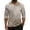 Khaki, variant on CCRFTGI Henley Shirts for Men Raglan 3/4 Sleeve Casual Fashion Camo Shirts Sport Athletic Button Classic Summer Fall Tee Tops Dark Green L