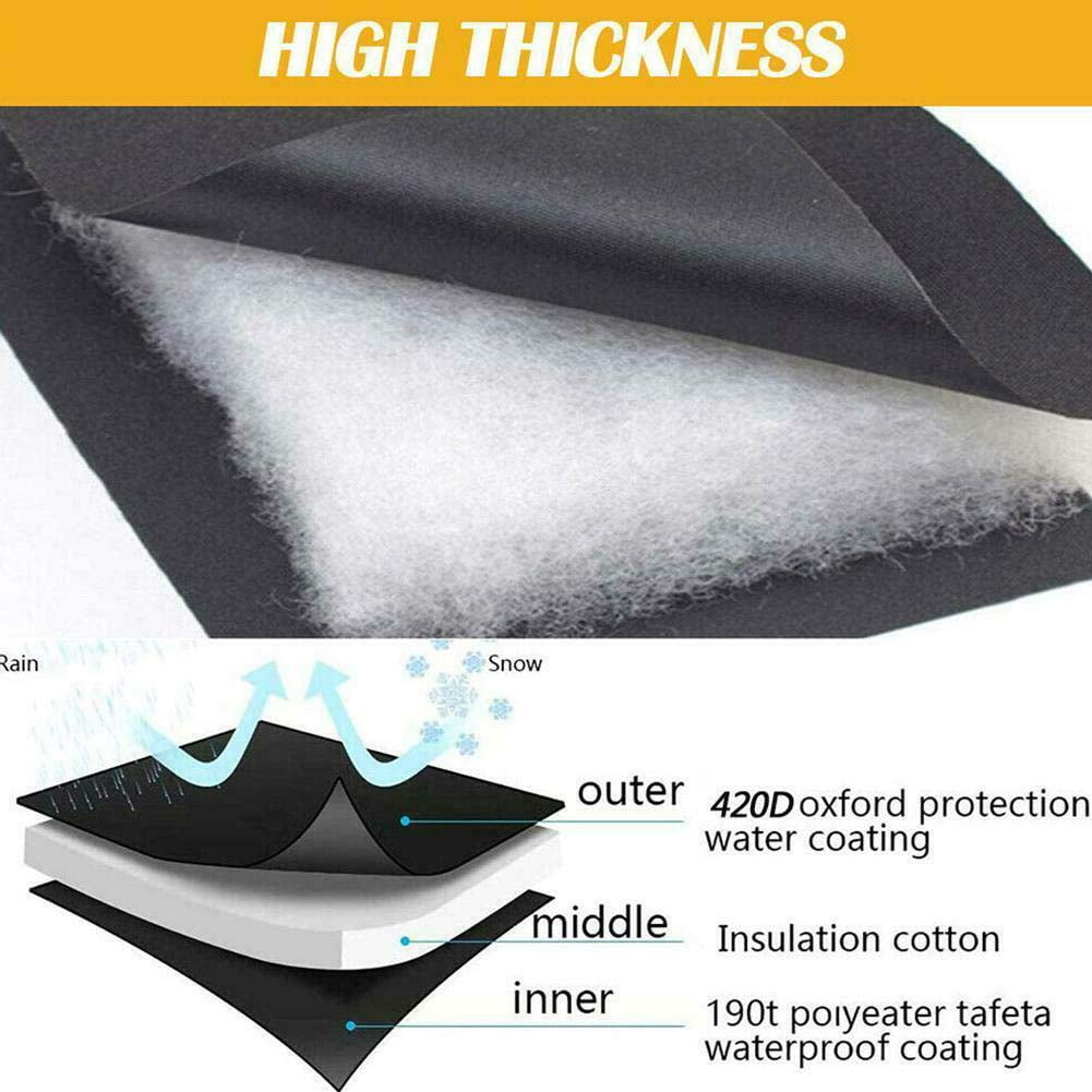 Outdoor Faucet Covers for Winter, Reusable Waterproof Insulated Faucet Socks, Black