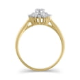 thumbnail image 2 of 1/2 Carat T.W. (I2 clarity, H-I color) Brilliance Fine Jewelry Oval Composite Diamond Engagement Ring in 10kt Yellow Gold, Size 5, 2 of 5