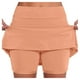 thumbnail image 1 of Falda de tenis para mujer con pantalón corto interior - Falda pantalón deportiva de cintura alta para yoga/correr - Tejido de secado rápido, cintura elástica, tallas S-XXXXXL, 1 of 6