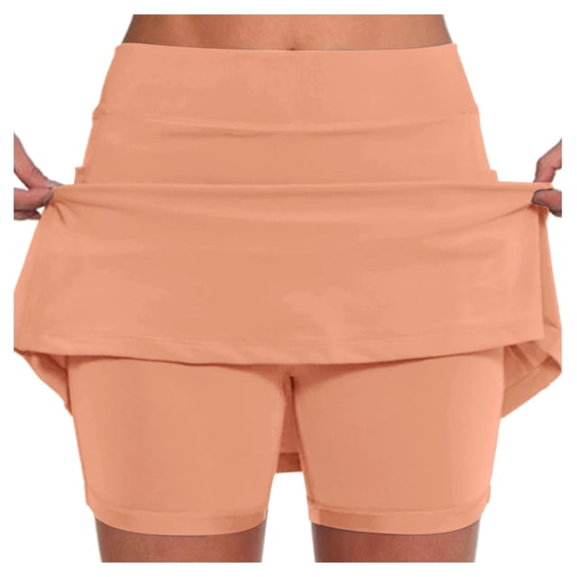 Jupe de Tennis Décontractée Unie pour Femmes avec Poche - Jupe de Sport Yoga Active pour Confort et Performance