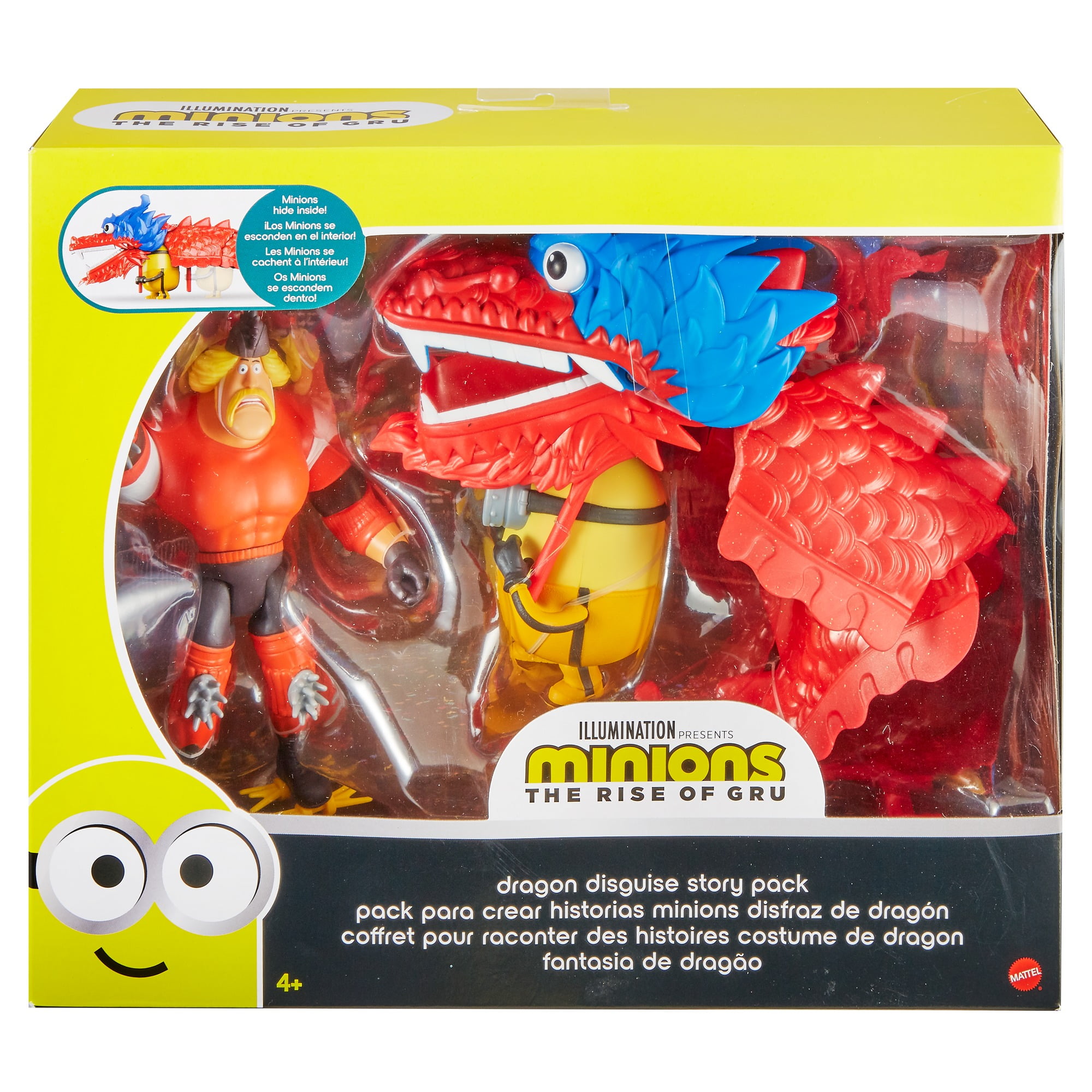 Minions Dragon Disguise Dragon Story Pack Action Figure Two Pack For Kids Ages 4 And Up Walmart Com Walmart Com