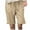 Khaki, variant on Sngxgn Women's Pocket Shorts, Drawstring Cotton Shorts(Grey,XXL)