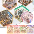 thumbnail image 2 of PEACNNG 4 Sets DIY 3D House StickersFunny Stickers Scene Make Own Your G3Q6, 2 of 7