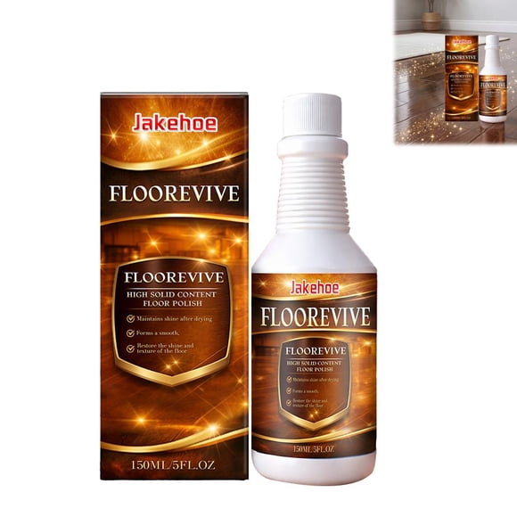 Lttoisl Liquide de Rénovation et de Polissage pour Planchers de Bois, Revitalisant de Plancher de Bois Franc Transparent 150 ml pour Stratifié, Carrelage, Vinyle et Surfaces Scellées – Réparation des Égratignures et Brillance