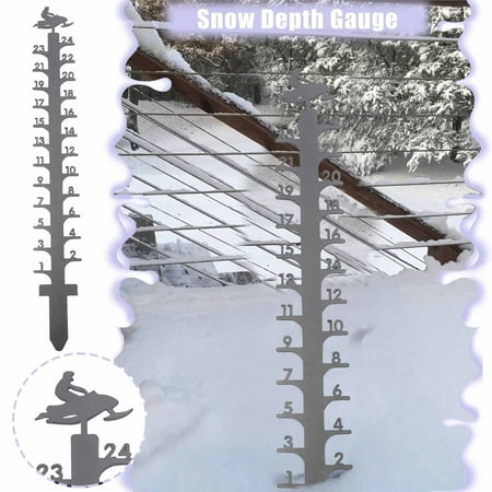 

CEY Metal Garden 24Cm Decoration Gift Handmade Outdoor Snow Pile Gauge Snowmobile Gauge Snow Gauge Gauge Christmas Measure Rain Snow Garden Temperature Instruments