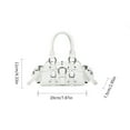 thumbnail image 5 of Women Bag Simple Crossbody Bag Top Handle Handbag PU1eatherShoulder Bag, 5 of 20