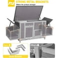 thumbnail image 4 of MEDEHOO Chicken Coop with 4 Nesting Boxes 67.3" Large Chicken House for 4 Adult Chickens Outdoor Hen Duck House Chicken Cage, 4 of 8