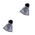 thumbnail image 3 of Sonducket Gorras de moda de de punto con brillo metálico de invierno, sombreros de otoño, accesorios para bolas de pelo con pompón, ciclismo Type1 NO1 Sonducket CBP258104, 3 of 6