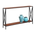 thumbnail image 3 of Convenience Concepts Tucson Console Table in Black Metal and Cherry Wood Finish, 3 of 5