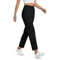 thumbnail image 4 of Pants for Women Work 7/8 Length High Waisted Ankle With 2 Pockets for Travel Athletic Work Palazzo Wide Leg Pants, 4 of 7