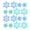 style1:style4;, variant on 50 Mini Small Resin Snowflakes 3 Colors.3 Sizes Diy Accessories - style1:style1;