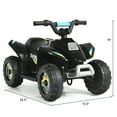 thumbnail image 2 of Patiojoy 6V Kids Mini Electric Quad ATV Battery Powered Toddler Ride On Toy Black, 2 of 7