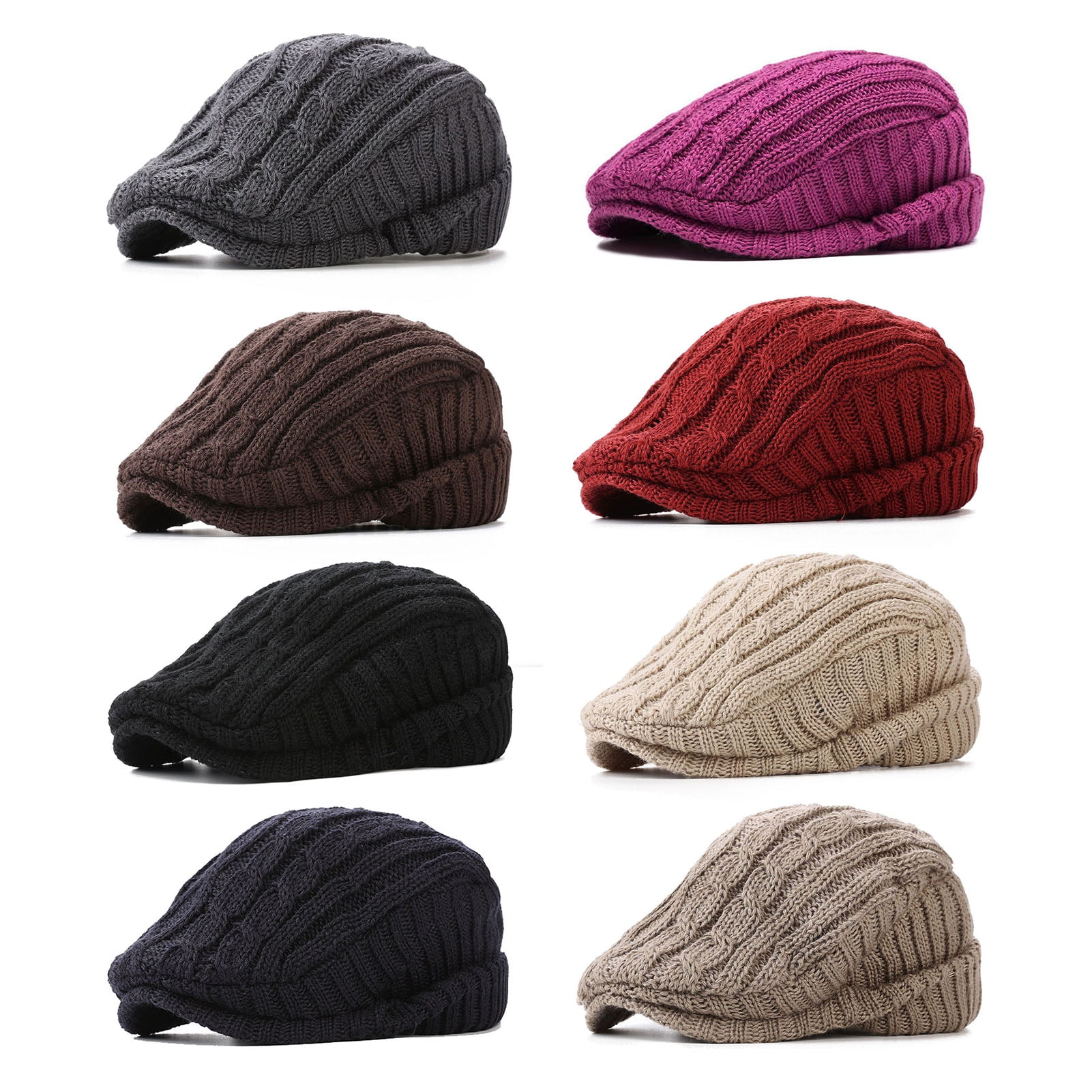 LShunze Retro Men Advanced Hat Newsboy Hat Adjustable Head