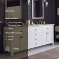 thumbnail image 7 of Totti Artemis 72 Inch White Transitional Double Sink Bathroom Vanity, 7 of 7