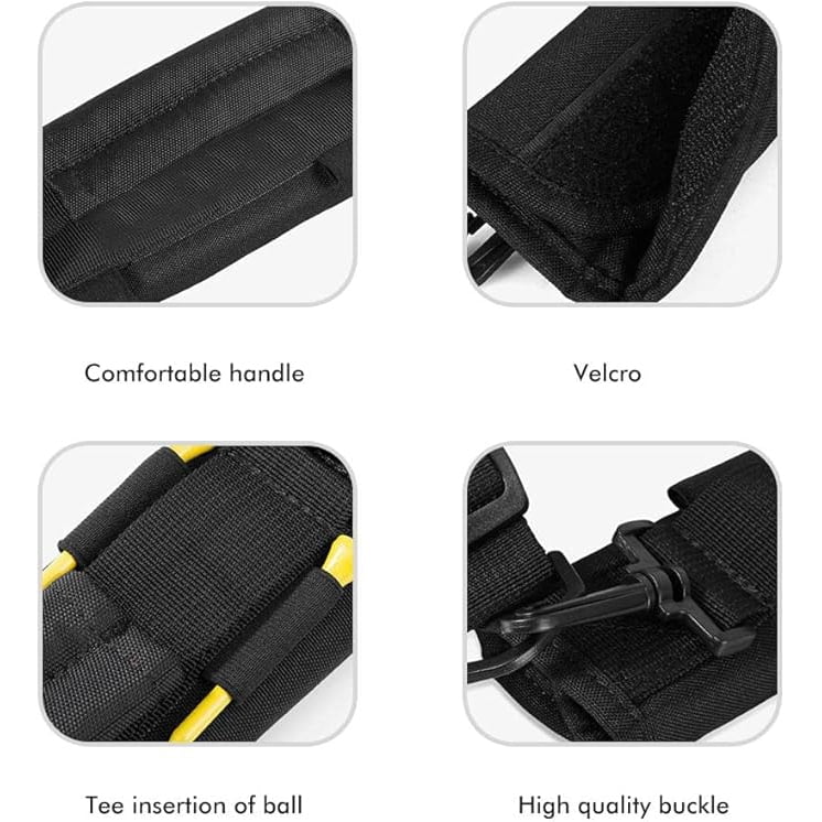 Mini Golf Club Bag Lightweight Portable for 5 Clubs, Adjustable Shoulder Strap, Compact Golf Accessories for Men Women