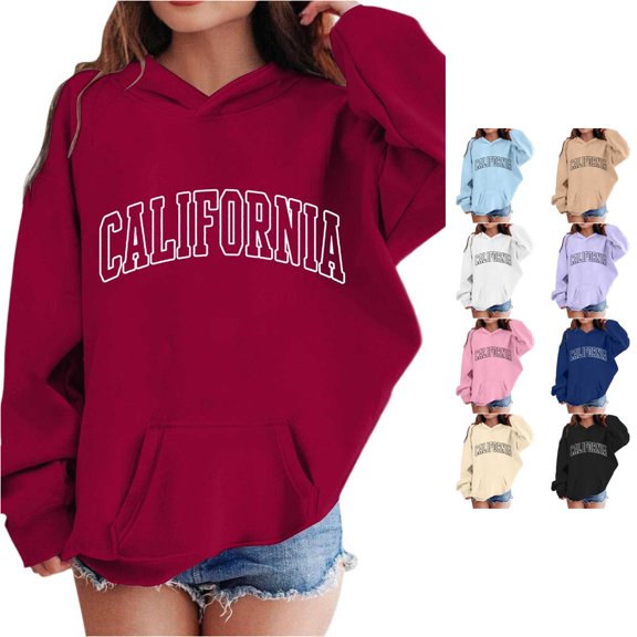 Girls Hoodies and Sweatshirts for Girls Cute Long Sleeve Pullover Sweatshirt for Kids Casual Comfortable Wear for Daily Activities Hoodie Women Pullover Oversized Hoodie for Girls Cute Tween Stuff A